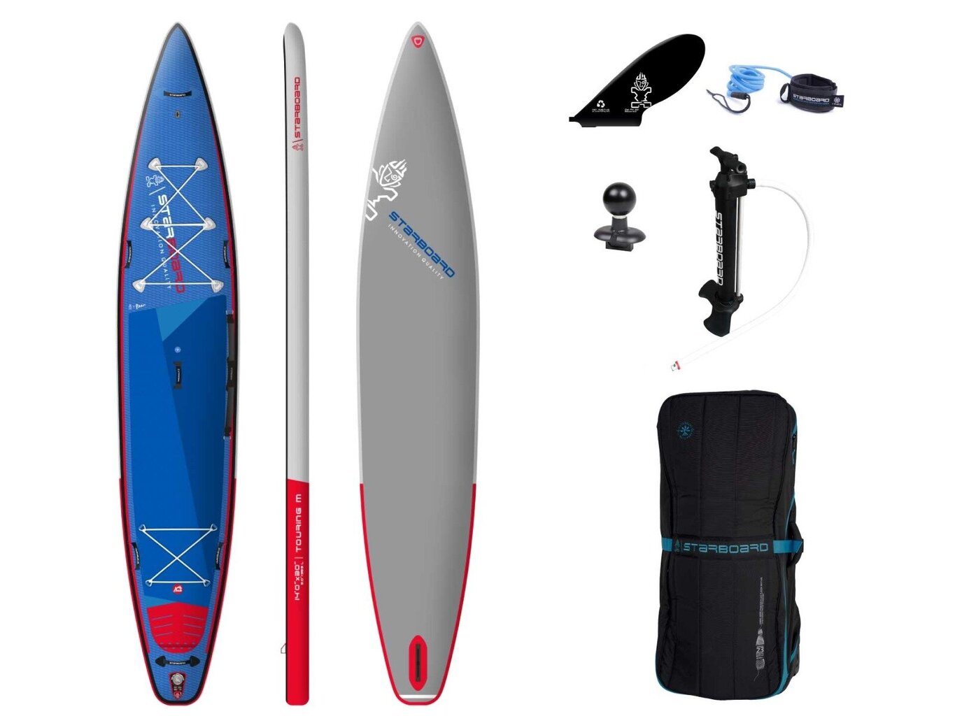 Pripučiama Irklentė Starboard Inflatable SUP Touring M Deluxe SC 14.0x30 цена и информация | Irklentės, vandens slidės ir atrakcionai | pigu.lt