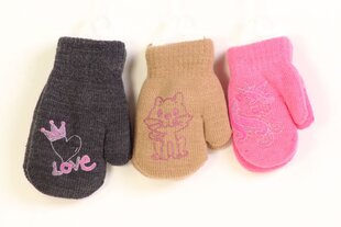 Перчатки женские с декором, Черный цена и информация | Шапки, перчатки, шарфы для девочек | pigu.lt