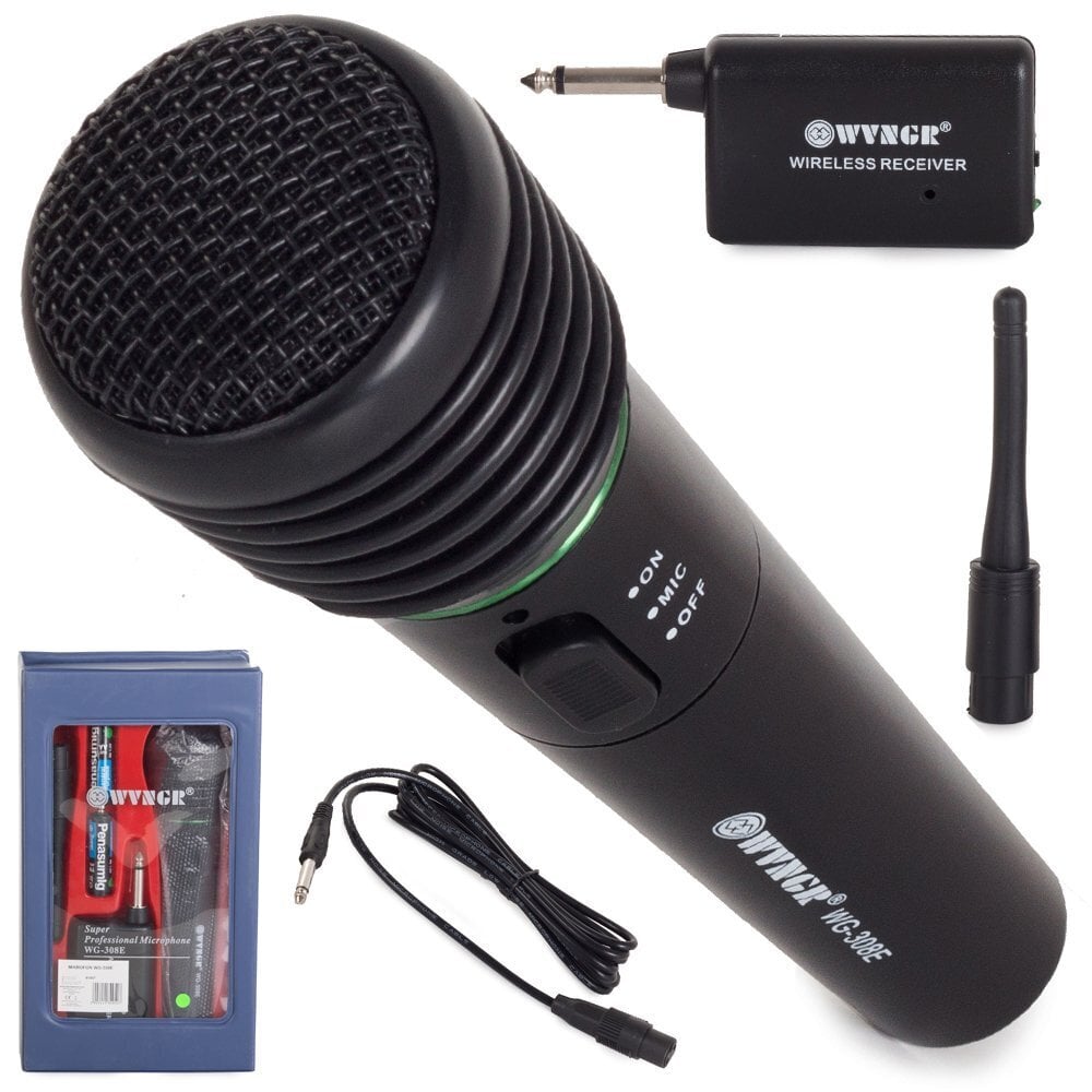 Belaidis karaoke mikrofonas kaina ir informacija | Mikrofonai | pigu.lt