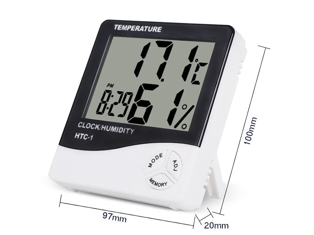 Elektroninis LCD termometras цена и информация | Meteorologinės stotelės, termometrai | pigu.lt