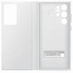 EF-ZS908CWE Samsung Clear View Case for Galaxy S22 Ultra White kaina ir informacija | Telefono dėklai | pigu.lt