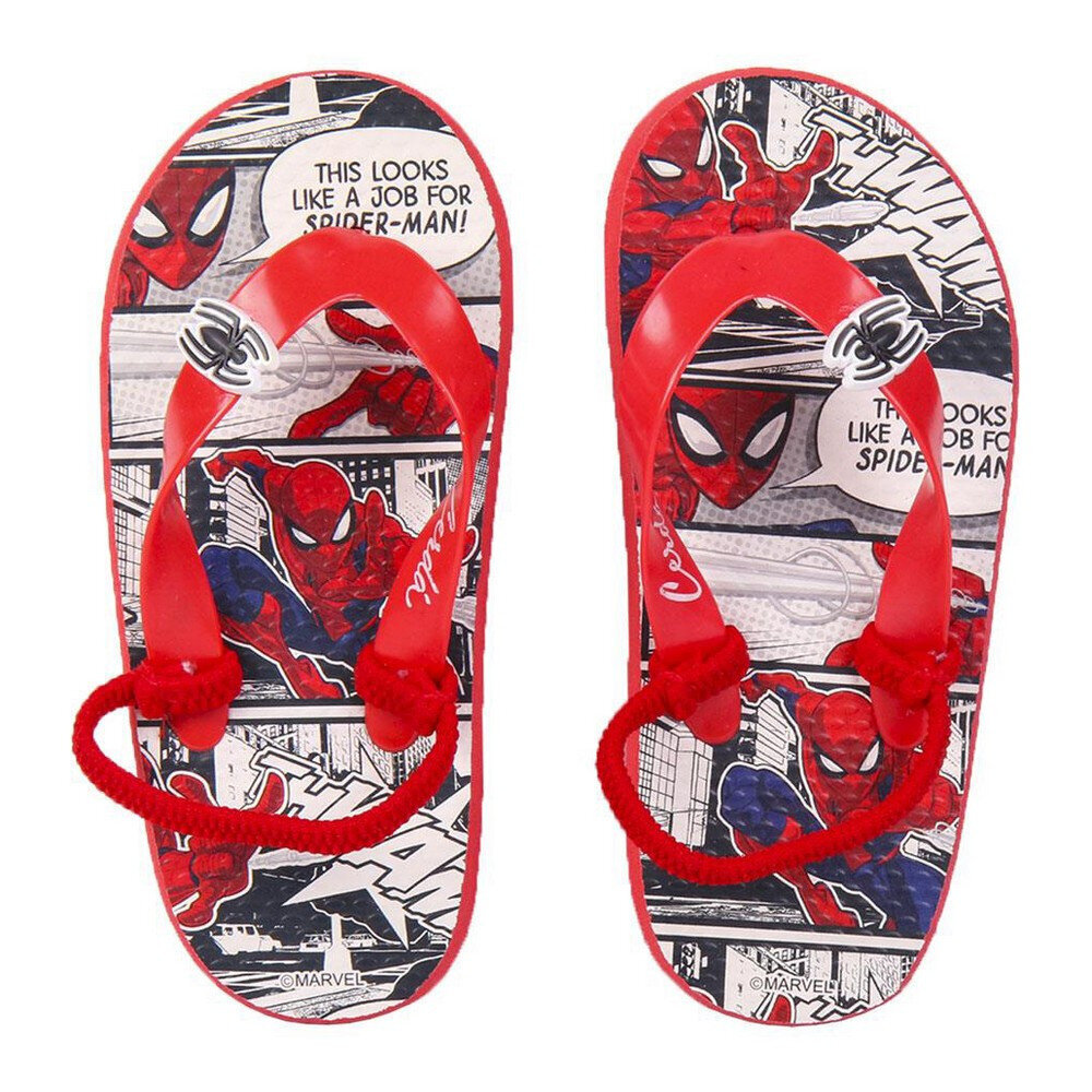 Paplūdimio šlepetės Vaikams Spiderman Raudona: Batų dydis - 32-33 цена и информация | Paplūdimio avalynė vaikams | pigu.lt