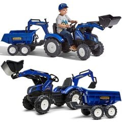 Vaikų žaidimo traktorius Falk New Holland kaina ir informacija | Žaislai berniukams | pigu.lt