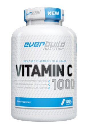 Everbuild Vitamin C 1,000mg with Rose Hips kaina ir informacija | Papildai ir preparatai masei auginti | pigu.lt