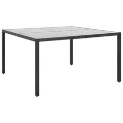Sodo stalas, 130x130x72 cm, pilkas kaina ir informacija | Lauko stalai, staliukai | pigu.lt