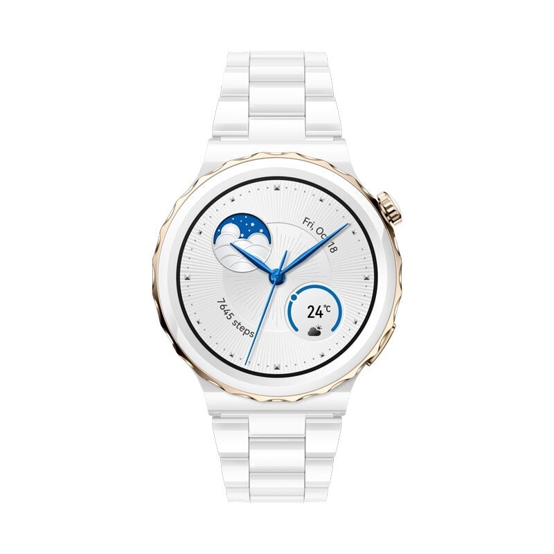 Huawei Watch GT 3 Pro Ceramic White Ceramic цена и информация | Išmanieji laikrodžiai (smartwatch) | pigu.lt