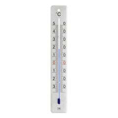 Аналоговый комнатный/наружный термометр из нержавеющей стали 12.2046.61 цена и информация | Метеорологические станции, термометры | pigu.lt