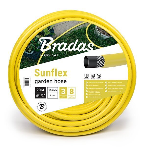 Sodo laistymo žarna Bradas SUNFLEX 5/8" - 20 m kaina ir informacija | Laistymo įranga, purkštuvai | pigu.lt