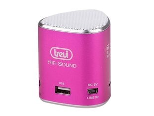 Колонка Trevi Mini XB 65 розовая цена и информация | Аудиоколонки | pigu.lt