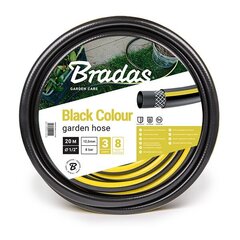 Шланг для полива садовый Bradas BLACK COLOUR 1/2" - 20 м цена и информация | Оборудование для полива | pigu.lt