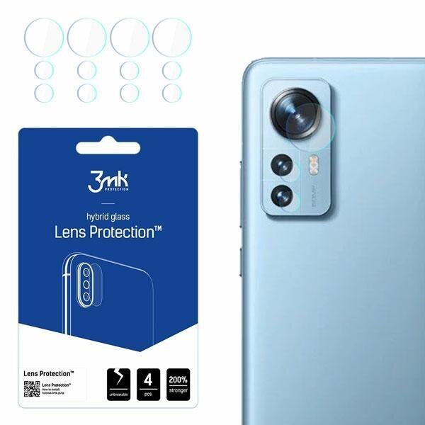 3MK Lens Protect skirtas Xiaomi 12 Pro kamerai, 4 vnt. kaina ir informacija | Apsauginės plėvelės telefonams | pigu.lt