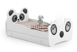 Vaikiška lova Animals su stalčiumi ir čiužiniu 144 cm x 80 cm x 70 cm, panda kaina ir informacija | Vaikiškos lovos | pigu.lt