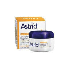 Naktinis kremas sausai odai Astrid Nutri Skin Almond nourishing day and night cream for dry and very dry skin, 50ml kaina ir informacija | Veido kremai | pigu.lt