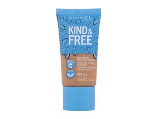 Makiažo pagrindas Rimmel London Kind y Free Skin Tint Foundation 410-Latte, 30 ml kaina ir informacija | Makiažo pagrindai, pudros | pigu.lt