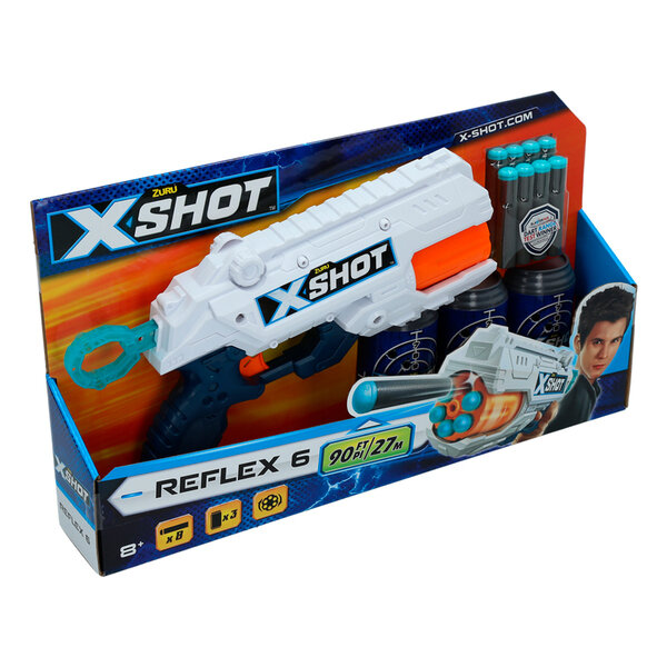 Žaislinis šautuvas ZURU "X-Shot Reflex-6", 8g+ kaina ir informacija | Žaislai berniukams | pigu.lt