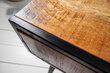 Naktinis staliukas Invicta Industrial, rudas kaina ir informacija | Spintelės prie lovos | pigu.lt