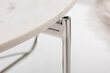 Kavos staliukas Invicta Noble, 62 cm, baltas marmuras kaina ir informacija | Kavos staliukai | pigu.lt