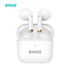 BWOO Bluetooth earphones TWS BW66 white цена и информация | Наушники | pigu.lt