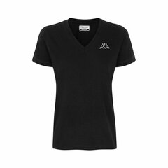 Marškinėliai moterims Kappa Cabou S6445583, juodi kaina ir informacija | Sportinė apranga moterims | pigu.lt