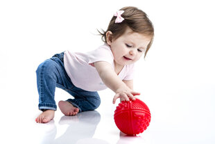 Sensorinis kamuoliukas, raudonas, 1vnt. kaina ir informacija | Lavinamieji žaislai | pigu.lt