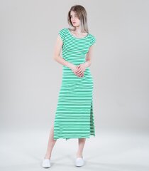 Женское платьe Hailys SOLA KL*02, зелёное/белое 4067218065807 цена и информация | Платья | pigu.lt
