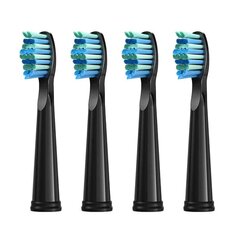 Fairywill 507/508 toothbrush tips (black) цена и информация | Насадки для электрических зубных щеток | pigu.lt