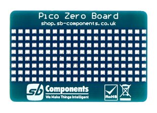 Pico Zero Board - Raspberry Pi Pico prototipų kūrimo plokštė - SB Components SKU21499 kaina ir informacija | Atviro kodo elektronika | pigu.lt