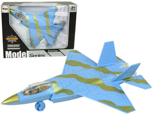 Karinis lėktuvas su garso ir šviesos efektais, šviesiai mėlynas kaina ir informacija | Žaislai berniukams | pigu.lt