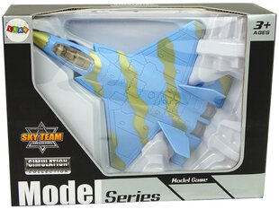 Karinis lėktuvas su garso ir šviesos efektais, šviesiai mėlynas kaina ir informacija | Žaislai berniukams | pigu.lt
