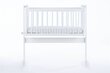 Supama lovytė kūdikiui Vanessa 85x54x95 cm, balta цена и информация | Kūdikių lovytės | pigu.lt
