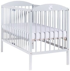 Детская кроватка 124x65x92 см, светло-серый цена и информация | Детские кроватки | pigu.lt