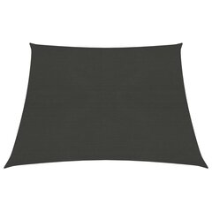 311104 vidaXL Sunshade Sail 160 g/m² Anthracite 3/4x3 m HDPE цена и информация | Зонты, маркизы, стойки | pigu.lt