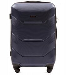 Nedidelis tamsiai mėlynas lagaminas Wings TD147 (rankiniam bagažui) S m kaina ir informacija | Lagaminai, kelioniniai krepšiai | pigu.lt