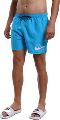 Мужские шорты Nike Logo Solid 5""In Short NESSA566 406, синие цена и информация | Шорты для плавания, обтягивающие | pigu.lt