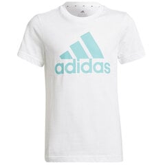 Adidas marškinėliai mergaitėms BL T Jr HE9282 цена и информация | Рубашки для девочек | pigu.lt