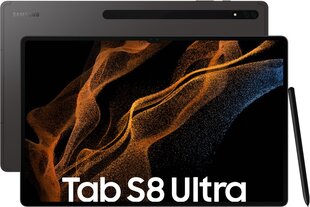 Samsung Galaxy Tab S8 Ultra WiFi 16/512GB SM-X900NZAFEUB Graphite kaina ir informacija | Planšetiniai kompiuteriai | pigu.lt