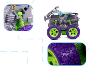 Žaislinis keturratis visureigis Monster Truck, žalias/violetinis цена и информация | Игрушки для мальчиков | pigu.lt