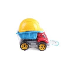 Пластиковый самосвал + каска для маленького строителя цена и информация | Игрушки для мальчиков | pigu.lt