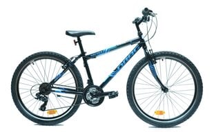 Kalnų dviratis Drag Hacker, 26, 2022, juodas/mėlynas kaina ir informacija | Dviračiai | pigu.lt