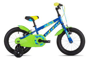 Детский велосипед Drag Rush, 14”, синий/зеленый цена и информация | Велосипеды | pigu.lt