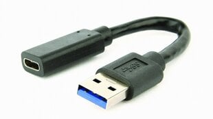 Адаптер AMBERIN USB A - USB C, 0.1 м цена и информация | Адаптеры, USB-разветвители | pigu.lt