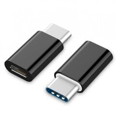 Адаптер AMBERIN USB A - USB C, 0.1 м цена и информация | Адаптеры, USB-разветвители | pigu.lt