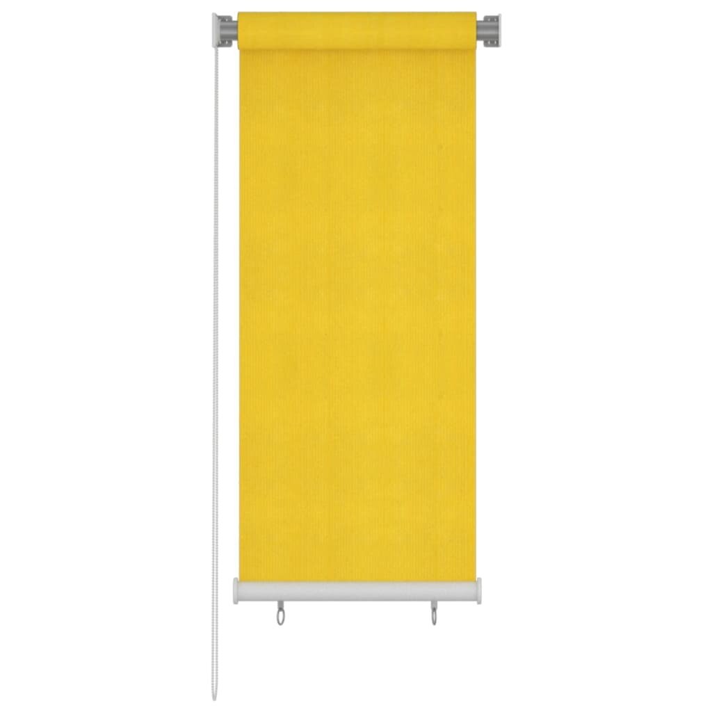 vidaXL Lauko roletas, geltonos spalvos, 60x140cm, HDPE kaina ir informacija | Žaliuzės | pigu.lt