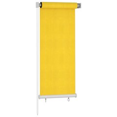 vidaXL Lauko roletas, geltonos spalvos, 60x140cm, HDPE kaina ir informacija | Žaliuzės | pigu.lt