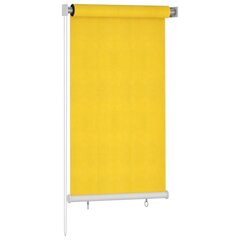 vidaXL Lauko roletas, geltonos spalvos, 80x140cm, HDPE kaina ir informacija | Žaliuzės | pigu.lt