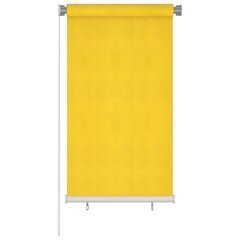 vidaXL Lauko roletas, geltonos spalvos, 80x140cm, HDPE kaina ir informacija | Žaliuzės | pigu.lt