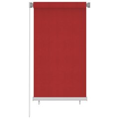 vidaXL Lauko roletas, raudonos spalvos, 80x140cm, HDPE kaina ir informacija | Žaliuzės | pigu.lt