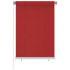 vidaXL Lauko roletas, raudonos spalvos, 100x140cm, HDPE kaina ir informacija | Žaliuzės | pigu.lt