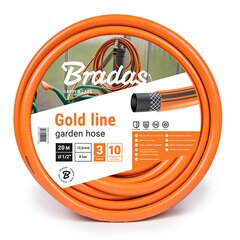 Садовый поливной шланг Bradas GOLD LINE 1/2" - 30 м цена и информация | Оборудование для полива | pigu.lt