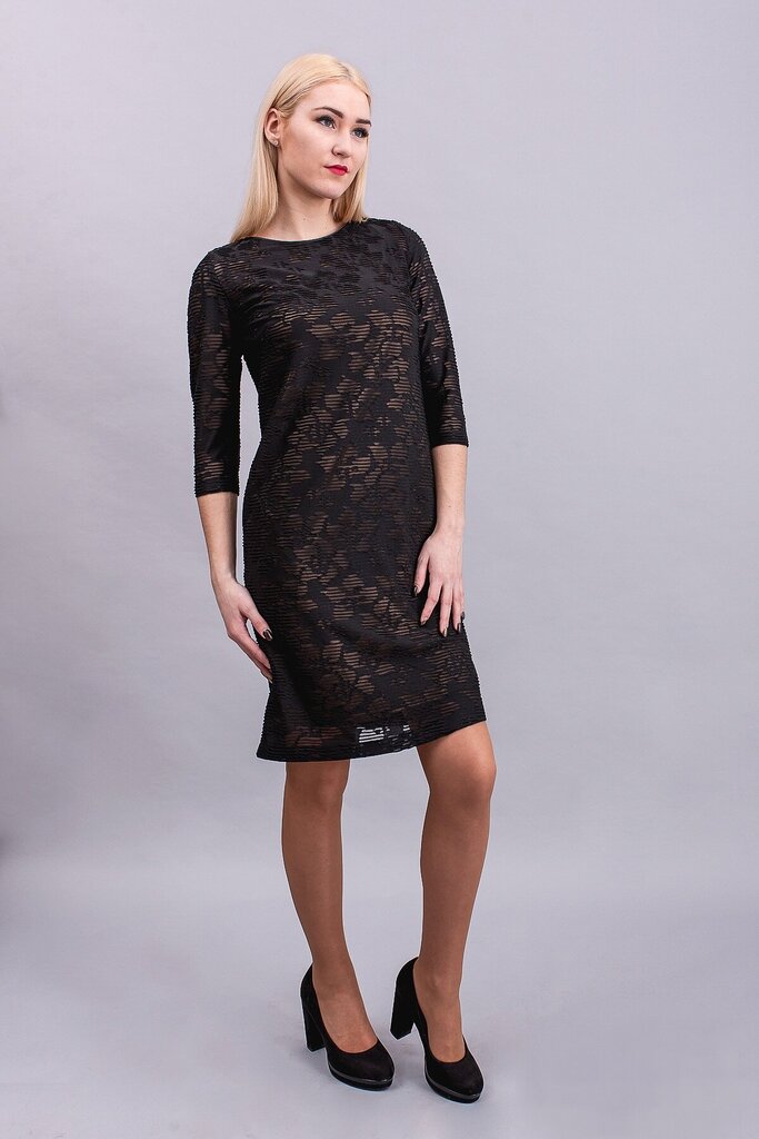 Suknelė su aukso spalvos pamušalu, juoda kaina ir informacija | Suknelės | pigu.lt